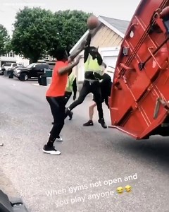 1.8M views · 1.6K shares | These sanitation workers stopping to hoop with these kids on their route  (via brian_doylee, antmcclinton, carter. pg/Instagram) | SportsCenter | Facebook