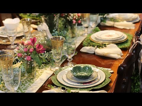 Beautiful Mix and match China Tablescape