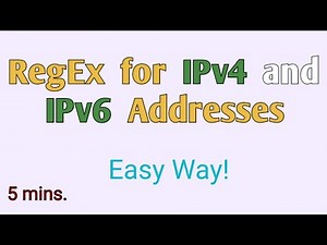 How to write Regular Expression for IPv4 and IPv6 IP addresses