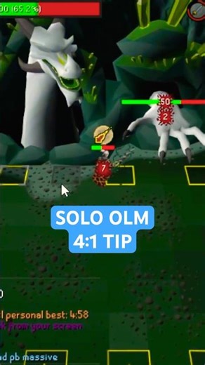4:1 SOLO Olm Trick You NEED to Know! #osrs #shorts #gaming