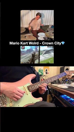 Mario Kart World - Crown City💎 #shorts #guitar #mariokart