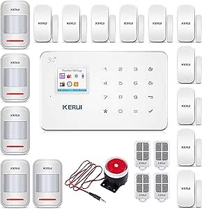 KERUI G183 Wireless 3G GSM Home Security Alarm System DIY Auto Dial Burglar Alarm Kit,APP Control by Text,not Support WiFi and/or Landline
