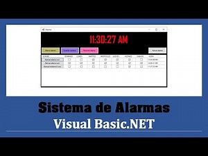 Crear Alarma en Visual Basic.NET [Componente Timer, Visual Studio 2019]
