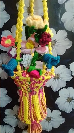 macrem new hanging flower pot# Macrame wall hanging flower vase