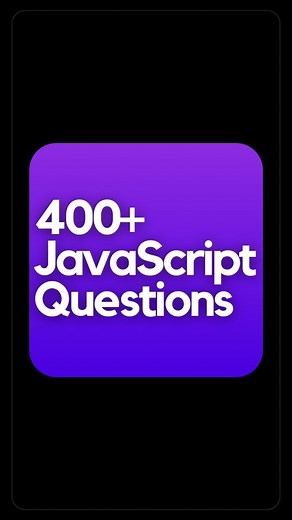 Siddhant Jain on Instagram: "⚠️ Github Link Below https://github.com/sudheerj/javascript-interview-questions Happy Coding 🤟🏻"