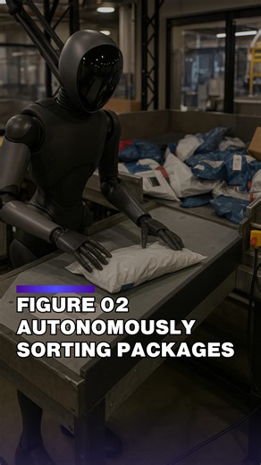 AI Innovations Hub on Instagram: "This is 🤯 Figure released a new video showcasing its robot autonomously sorting and scanning packages, including deformable ones. Powered by Helix, the system flips packages to orient barcodes downward and flattens them for scanning. Founder Brett Adcock commented to those who doubted the autonomy: “This is fully autonomous driven by Helix The policy is flipping packages to orientate the barcode down and has learned to flatten packages for the scanner (like a h