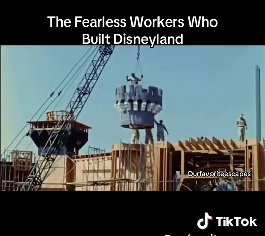 These workers built Disneyland with no safety rails, no fear, and a one-year deadline. 🏗️ While Walt Disney had the vision, it was fearless construction crews climbing steel, rushing unfinished structures, and working insane conditions to make Disneyland real. No modern safety standards. No room for mistakes. Just grit that built the foundation of modern theme parks. The biggest feat of all they built it within one year! Do you think modern construction could’ve achieved this today? #disneypark