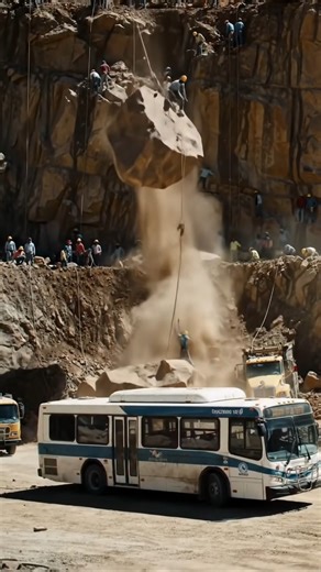 A huge rock falls on a people | The Best Discovery