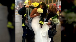 240K views · 1.4K reactions | After the crane collapse in Manhattan this morning, a New York City Fire Department (FDNY) chaplain escorted a bride out of the danger zone and officiated her wedding. | Insider | Facebook