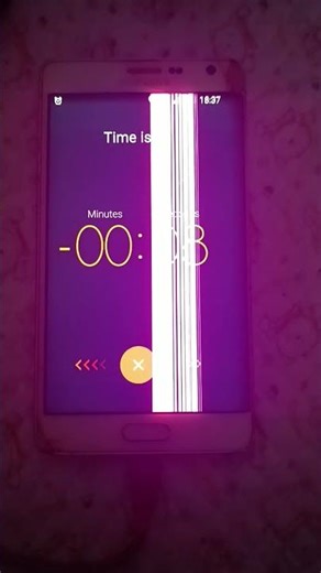 Samsung Galaxy Note Edge Timer Screen (on screen)