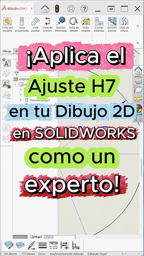 📐 ¡Aplica el Ajuste H7 en tu Dibujo 2D en SOLIDWORKS como un experto! 🚀 Si estás empezando, seguramente te pasó: 📌 Ves “H7” y no sabes dónde aplicarlo. 📌 No entiendes si va en el diámetro, en la tolerancia o en ambos. 📌 Tu plano se llena de dudas y temes colocar una acotación incorrecta. 📌 Te confunde cómo mostrar tolerancias ISO dentro de SolidWorks. No estás solo. Muchos principiantes desconocen que SolidWorks tiene herramientas precisas para aplicar ajustes y tolerancias normalizadas si