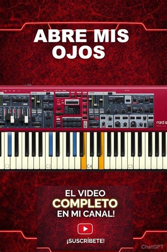 Cómo tocar ABRE MIS OJOS de Danilo Montero en Piano | Tutorial Fácil