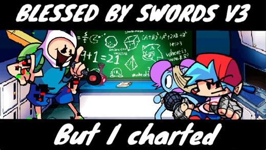 【可游玩/超燃曲目/同人还原/皮比启示录/错误化】Blessed By Swords V3单曲目模组 手打FC演示！！！
