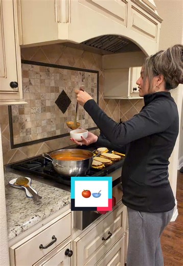 Tomato soup 🍅🥣 and grilled cheese sandwiches 🧀🍞 One of those meals that just feels like home. Simple, comforting, and always a family favorite — especially on days when everyone just needs something warm and familiar. Perfect for our vegetarian Fridays ! Nothing fancy, just love in a bowl and melty goodness on the side 🤍 #tomatosoup #grilledcheese #comfortfood #momof5 #guyanesetiktok🇬🇾