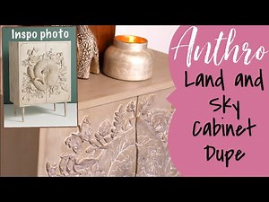 ANTHROPOLOGIE DIY Dupe/ Land and Sky Cabinet / Extreme Furniture Transformation /DIY faux wood
