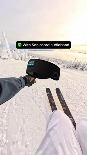 🎧 SonicNord lets you enjoy your music anywhere — without limits! Stay warm, stay connected, and experience clear sound through every turn. ✅ Built-in Bluetooth speakers — no wires, no falling AirPods ✅ 14-hour battery life for all-day sessions ✅ Soft, stretchable fleece for perfect comfort under any helmet ✅ Weather-resistant and secure fit for skiing, snowboarding & beyond ❄️ Turn every run into your own soundtrack. 🛒 Shop now and elevate your ride! | Sonic Nord