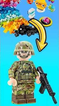 How to build a LEGO Army Man – Easy LEGO Soldier Build! 🪖💥 #LEGO #Shorts