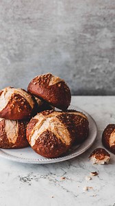 [AD] New recipe for newsletter subscribers, how to make soft pretzel rolls. The newsletter also has a primer on baking with lye and alternatives if that’s not for you. This was made using my brilliant @wilfauk Pro Baker, hands down the best mixer I’ve ever used to make bread. You can 20% off @wilfauk products using my code THEBOYWHOBAKES at checkout on their site. Link to my newsletter is in my bio #pretzel #pretzelbun #breadstagram #breadrecipe #theboywhobakes #lye | The Boy Who Bakes