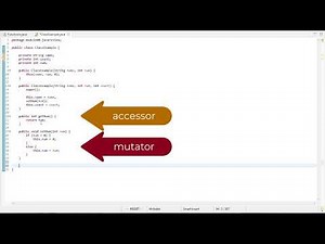 Writing a Class in Java