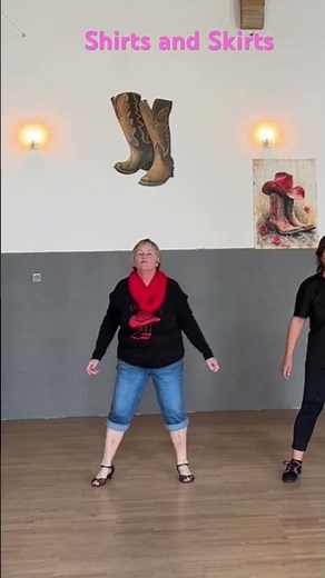 Clip Shirts and Skirts absolute Beginner Linedance #beginners #beginner