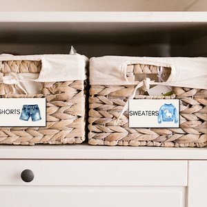 Montessori-Inspired Realistic Clothing Labels for Children | Closet Organization