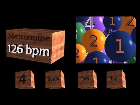 Metronome 126 bpm 4 beats
