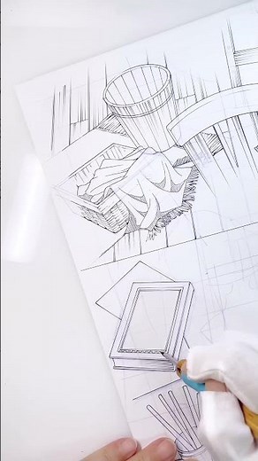 プロアシが描くアナログ背景【japanese manga background art】p.105#鑑定スキルで成り上がる