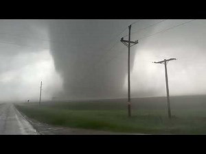 INSANE VIOLENT #TORNADO intercept and search and rescue east of Jamestown, North Dakota.