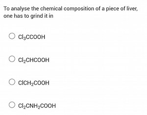 To analyse the chemical composition of a piece of liver, one ha... | Filo