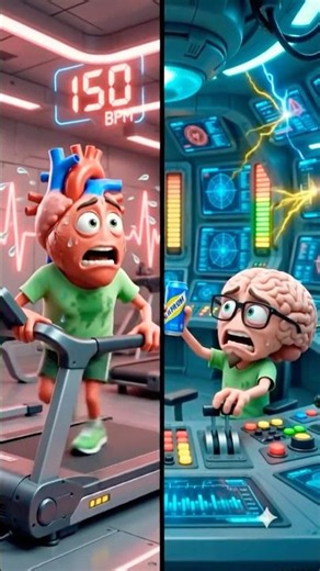 ☕ What happens to your Brain at 3 AM? (Caffeine Disaster!) 🧠 #health