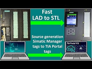 Export tags from SIMATIC Manager V5.7 to TIA Portal V18| PLC training| PLC tutorials| PLC simulation