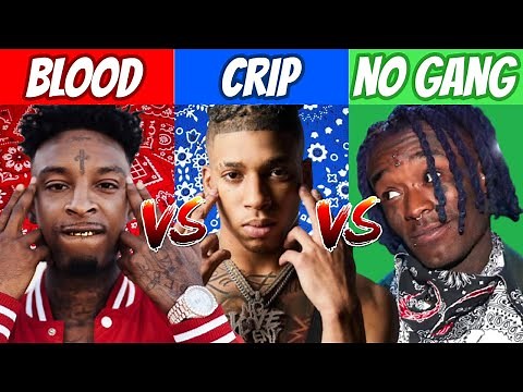 BLOOD RAPPERS vs CRIP RAPPERS vs NO GANG RAPPERS! (2021 UPDATED)