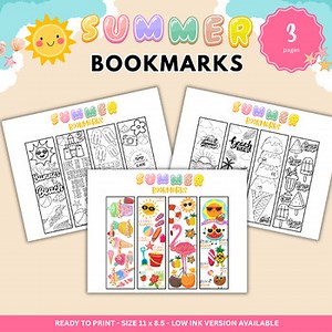 Summer Reading Bookmarks | Reading Activities | Reading Log | Summer Activities
