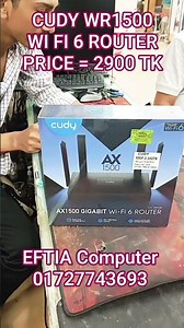 CUDY WR1500 AX1500 MBPS DUEL BAND FULL GIGABIT WI FI 6 ROUTER