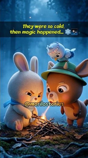 They were so cold, then magic happened... ❄️✨ #viral #animation #morilo