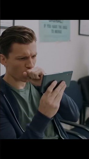 Tom Holland Shocked at His Phone! 😳 | Spider-Man Meme