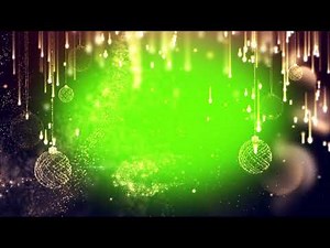 Christmas Green Screen | Chromakey | Christmas background Gold Template Vfx footage