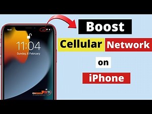 How to boost cellular network on iPhone! Increase iPhone signal.