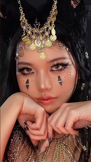 ‘Anubis’ Makeup Tutorial #disney #makeuptransition #anubis #halloweenmakeup