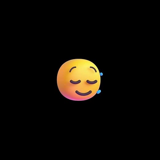 Microsoft Fluent Emoji Animation - Head Shaking Vertically / Horizontally