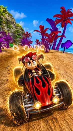 Rez Using Unlimited Powerups 😱⚡ | Beach Buggy Racing 🎮