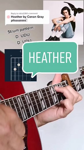 Heather Guitar Tutorial by Conan Gray - Learn to Play