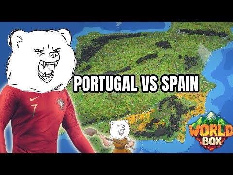 The War For Iberia in Worldbox! Portugal VS Spain