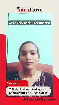Varshini’s Full-Stack & Python Internship Journey | Abdul Hakeem College