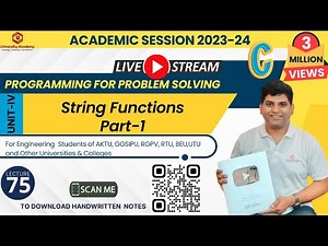 PPS75: C - Strings and String functions with examples| The strcmp() Function in C