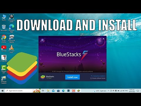 How to download and install Bluestacks in Windows 10,8,7