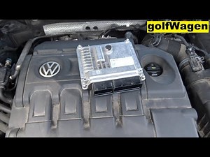 VW Golf 7 engine ECU removal