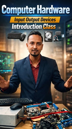 Sourov Biswas on Instagram: "Computer Hardware Input Output Devices Introduction Class This class provides a clear and simple introduction to computer hardware input and output devices. It explains how data is entered into a computer using input devices and how results are shown through output devices, with easy examples. This introductory lesson is especially helpful for beginners who want a basic understanding of computer hardware. 💻 #hilights #everyone #flowers @highlight"
