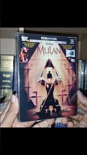 Unboxing Mulan 4K Bluray #disney #mulan #animation #unboxing #bluray #dvd #disneyplus #princess