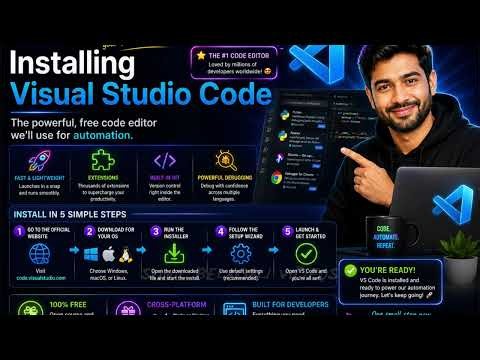 Playwright + Python — Zero to Hero | VS Code, Python and Playwright Installation | Episode 2